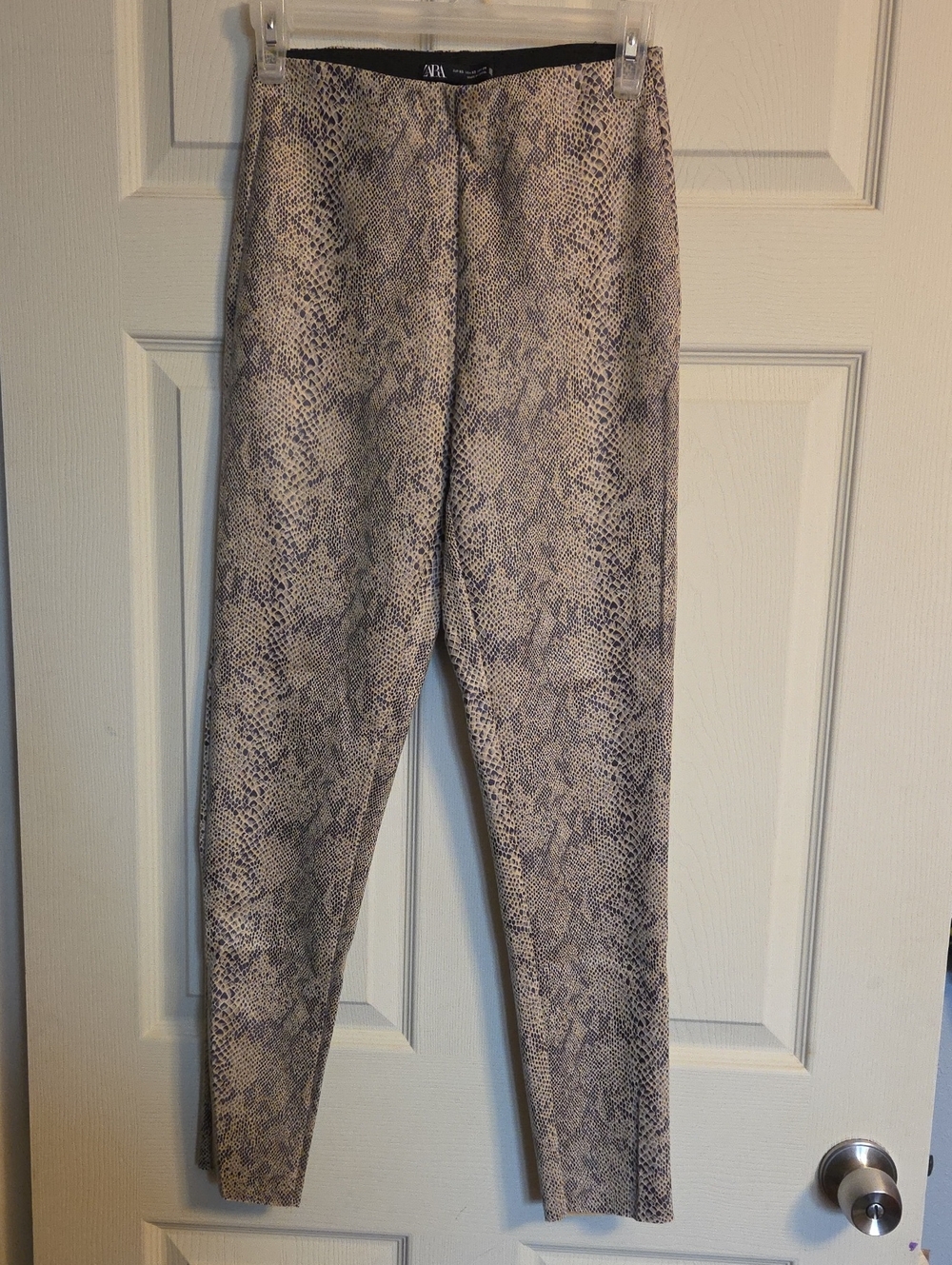 Zara Snake Print Pull-on Pants Size XS